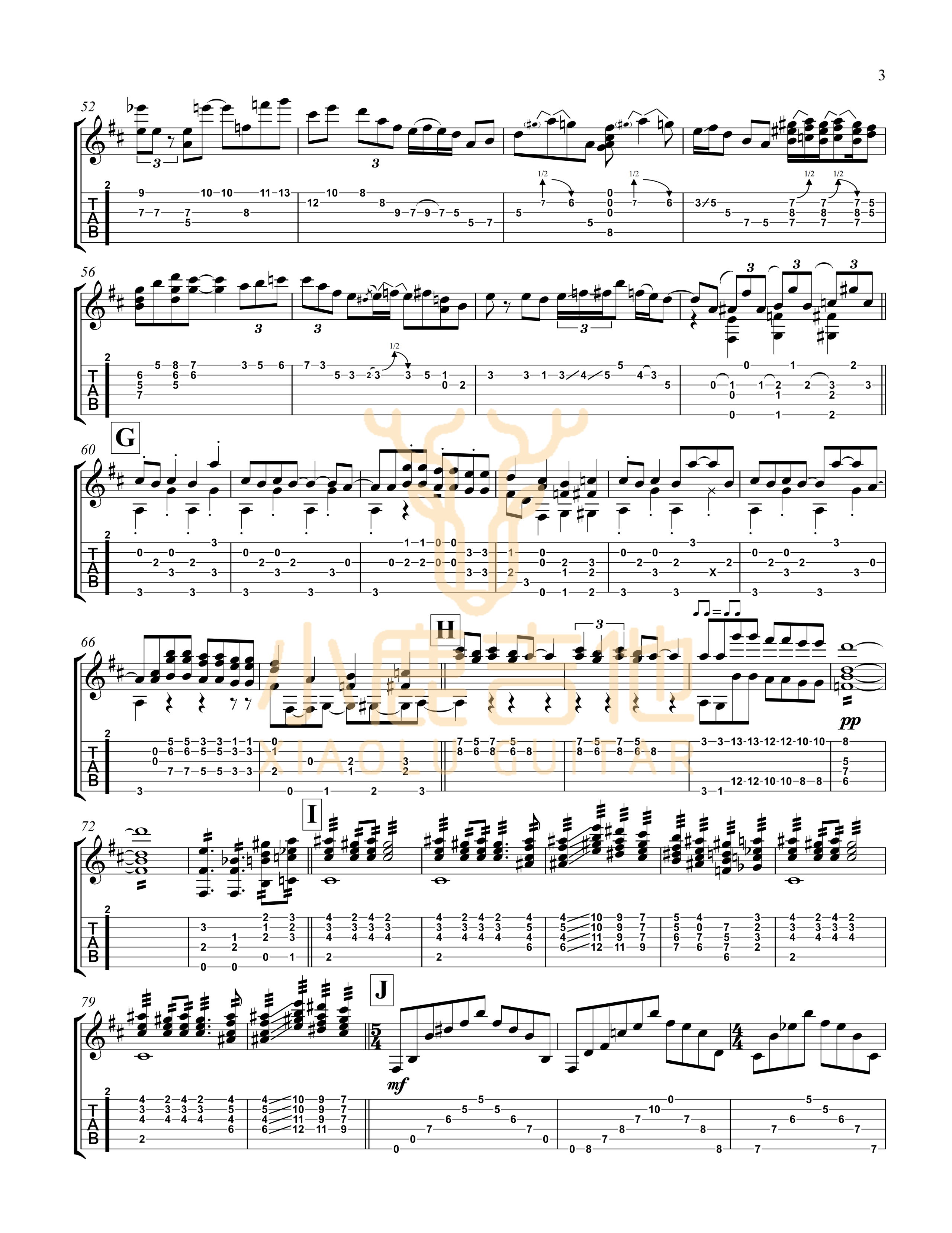 Winnie the Pooh-Tommy Emmanuel指弹吉他谱(小鹿吉他) Winnie the Pooh-Tommy Emmanuel指弹吉他谱(小鹿吉他)