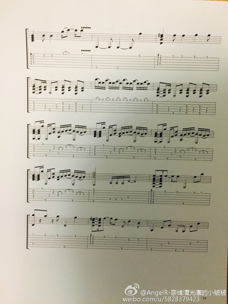 东京食尸鬼主题曲指弹吉他谱 G调_编配_东京喰种 东京食尸鬼主题曲指弹吉他谱 G调_编配_东京喰种