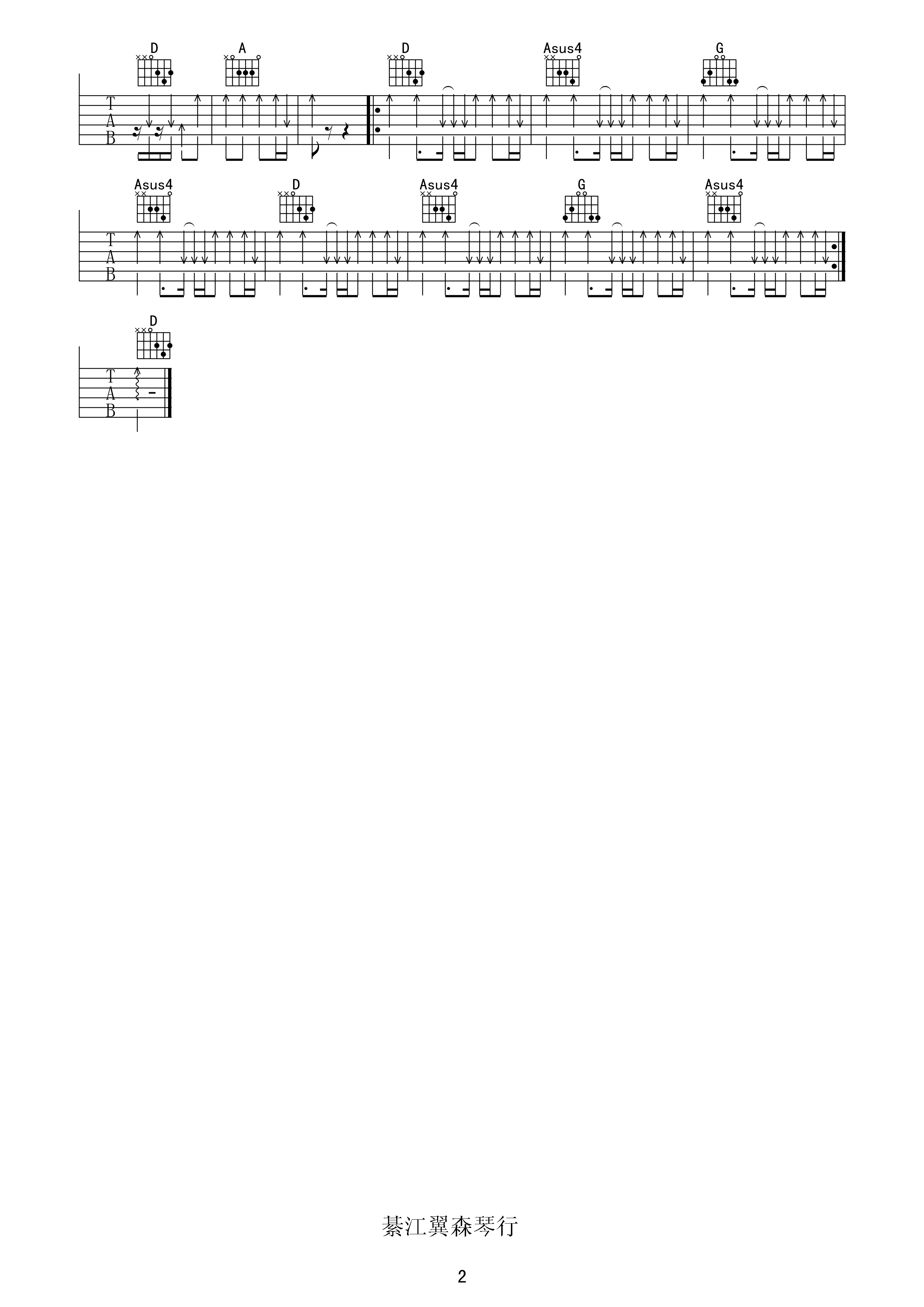 Jump then fall吉他谱 D调六线谱_扫弦版_Taylor Swift Jump then fall吉他谱 D调六线谱_扫弦版_Taylor Swift