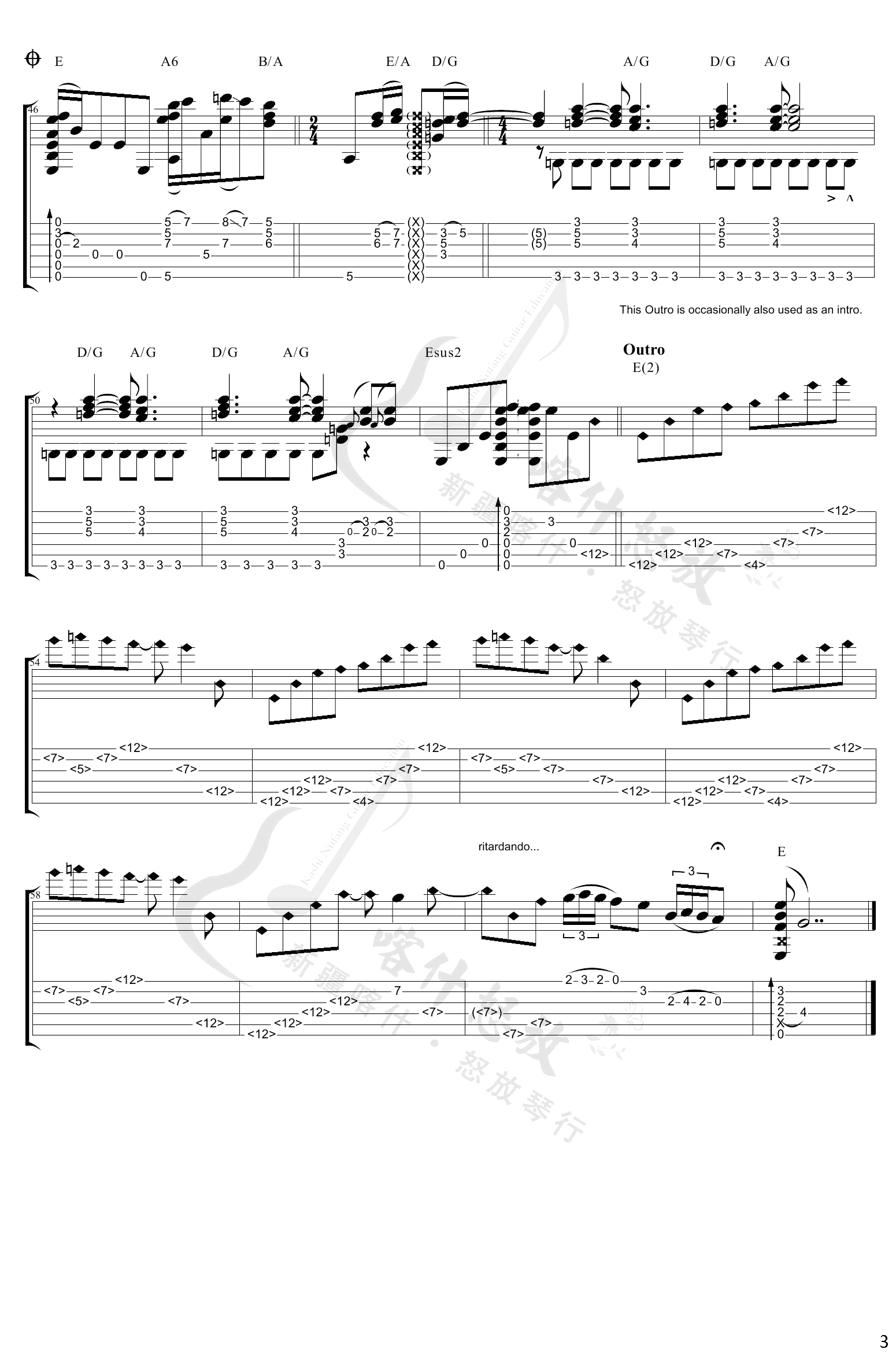 Angelina指弹吉他谱 D调_喀什怒放编配_Tommy Emmanuel Angelina指弹吉他谱 D调_喀什怒放编配_Tommy Emmanuel
