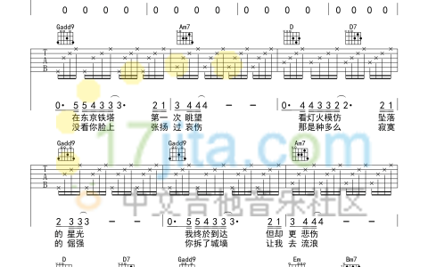 会呼吸的痛吉他谱 G调高清版_齐元义编配_梁静茹