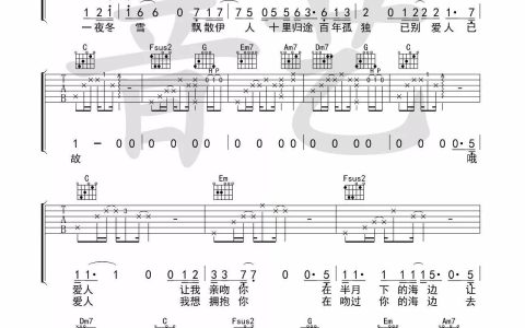 途吉他谱 G调_音艺吉他编配_倪健