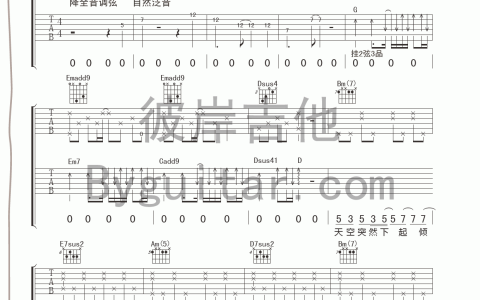 小步舞曲吉他谱 F调女生版_花的姿态编配_陈绮贞