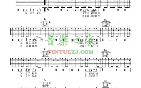 不经意间吉他谱 D调扫弦版_音乐之家编配_汪峰