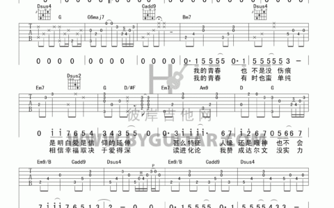 达尔文吉他谱 G调精选版_彼岸吉他编配_蔡健雅